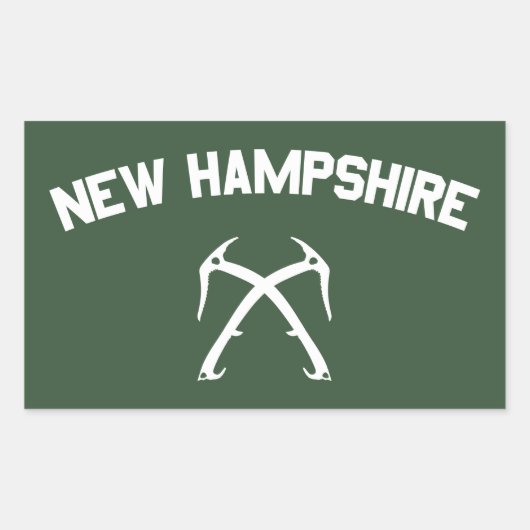 New Hampshire Ice climate Rechthoekige Sticker (Voorkant)