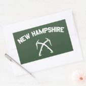 New Hampshire Ice climate Rechthoekige Sticker (Envelop)