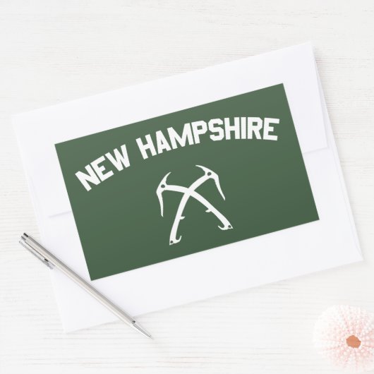 New Hampshire Ice climate Rechthoekige Sticker (Envelop)