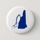 New Hampshire Ice climate Ronde Button 5,7 Cm (Voorkant)