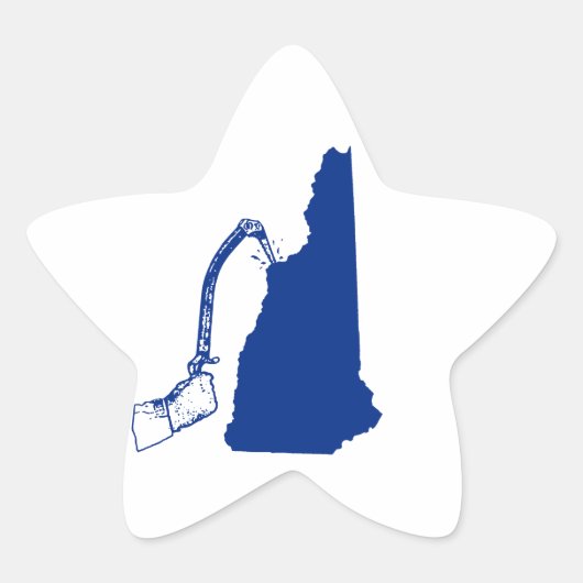 New Hampshire Ice climate Ster Sticker (Voorkant)