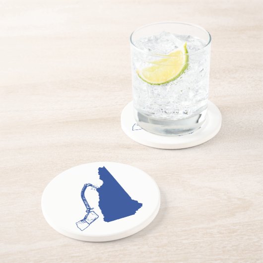 New Hampshire Ice climate Zandsteen Onderzetter (Zijkant)