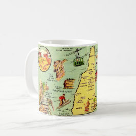 New Hampshire Illustrated Map Mug Koffiemok