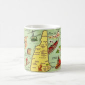New Hampshire Illustrated Map Mug Koffiemok (Center)