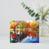 New Hampshire in Autumn-on het briefkaart van de v (Staand voorkant)