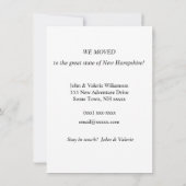 New Hampshire kaart bewegende aankondiging (Achterkant)