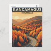 New Hampshire Kancamagus Highway Reizen Briefkaart (Voorkant / Achterkant)