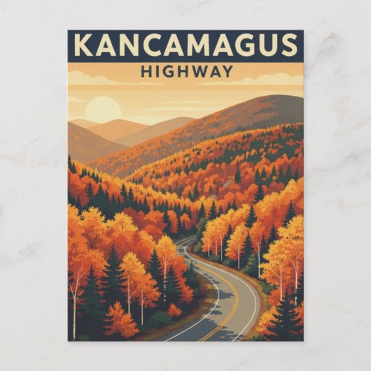 New Hampshire Kancamagus Highway Reizen Briefkaart (Voorkant)