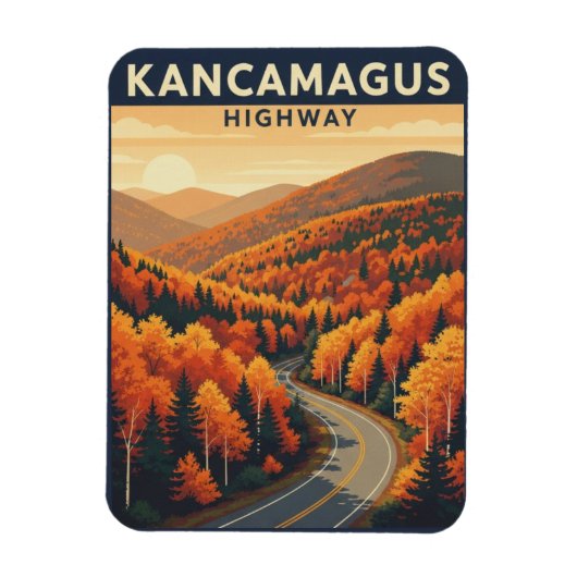 New Hampshire Kancamagus Highway Travel Magneet (Verticaal)