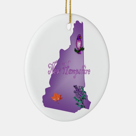 New Hampshire kerstboomversiering Keramisch Ornament (Rechts)