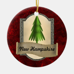 New Hampshire kerstversiering Keramisch Ornament