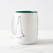 New Hampshire koffiemok Tweekleurige Koffiemok (Voorkant links)