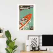 New Hampshire Lake Winnipesaukee Oude Reisposter Poster (Thuiskantoor)