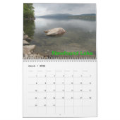 New Hampshire Lakes Vacation Photography Calendar Kalender (Mar 2026)