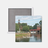 New Hampshire landschap Magneet (Voorkant / Achterkant)