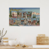 New Hampshire - Large Letter Scenes Poster (Keuken)