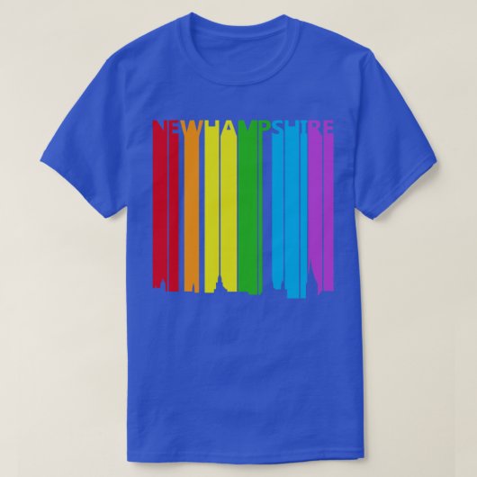 New Hampshire LGBT Gay Pride T-shirt (Design voorkant)