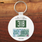 New Hampshire licence bord honderdjarig Sleutelhanger (Voorkant)