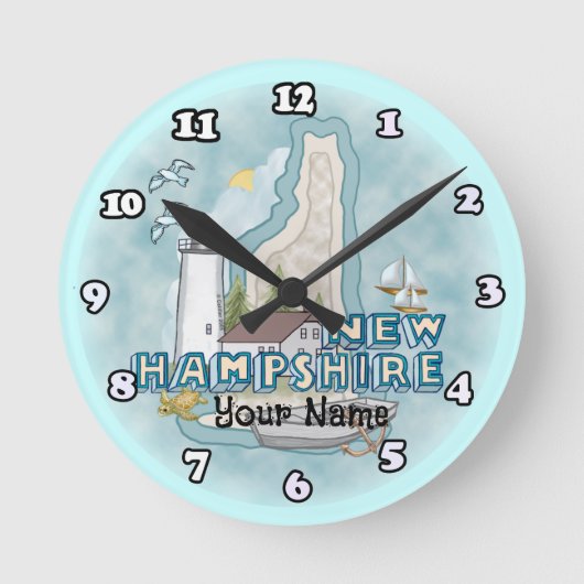 New Hampshire Lighthouse klok (Voorkant)