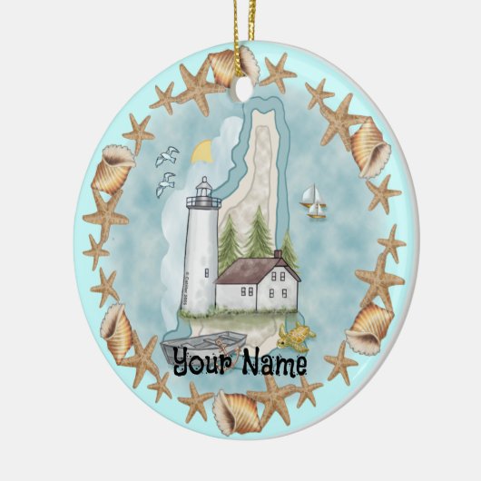 New Hampshire Lighthouse Ornament (Links)