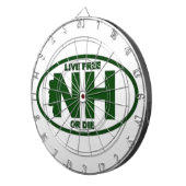 New Hampshire Live Fee of Die Dartbord (Voorkant Rechts)