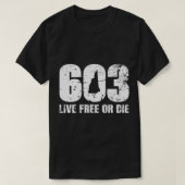 New Hampshire - Live Free of Die T-shirt (Design voorkant)