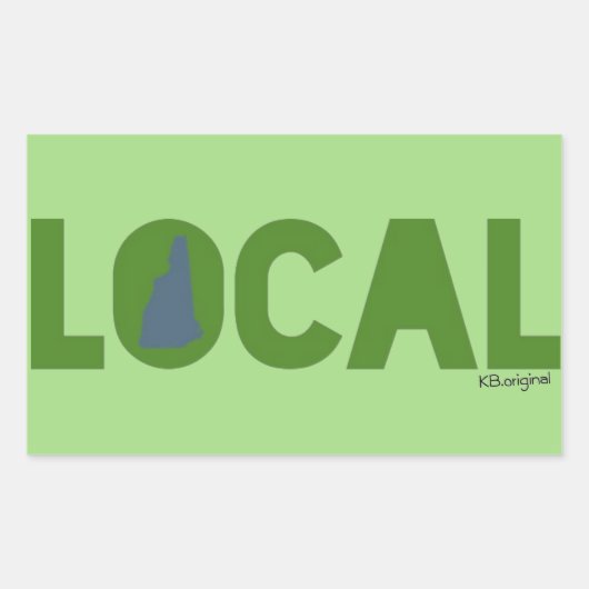 New Hampshire lokale sticker (Voorkant)