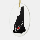 New Hampshire Love.  Gifts for NH Lovers Keramisch Ornament (Links)
