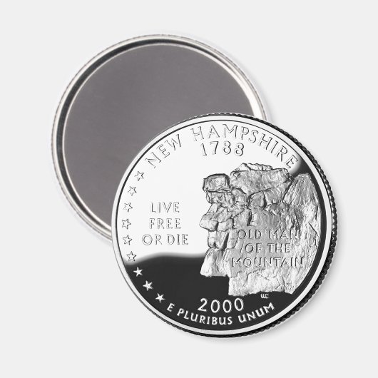 New Hampshire Magneet (Voorkant / Achterkant)