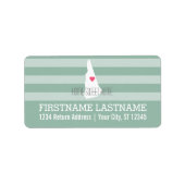 New Hampshire Map Home State Love - Custom Heart Etiket (Voorkant)