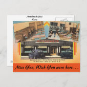 New Hampshire, Monadnock Grill, Keene Briefkaart (Voorkant / Achterkant)