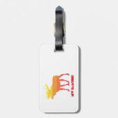 New Hampshire Moose Bagagelabel (Achterkant verticaal)