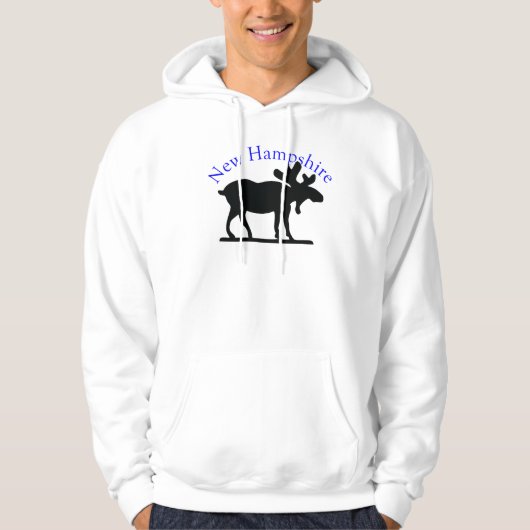 New Hampshire Moose Hoodie (Voorkant)