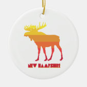 New Hampshire Moose Keramisch Ornament (Voorkant)