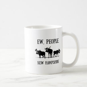 New Hampshire Moose voor introverte nieuwe mensen Koffiemok