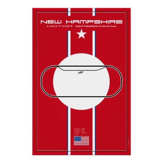 New Hampshire Motor Speedway Perfect Poster (Voorkant)