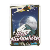 New Hampshire, Mount Washington-reisposter Magneet (Verticaal)