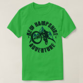 New Hampshire mountainbiking T-shirt (Design voorkant)