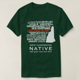 New Hampshire Native Live Free of Die T-shirt