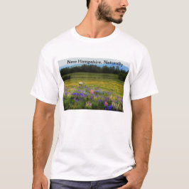 New Hampshire, natuurlijk, paard in Lupines T-shirt