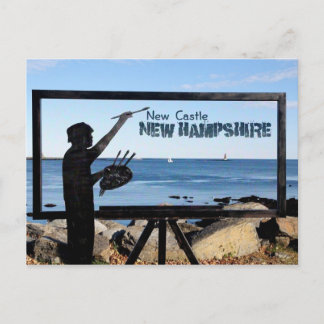 New Hampshire, New Castle Great Island Sculpture Briefkaart