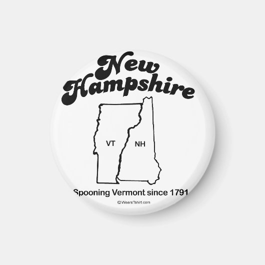NEW HAMPSHIRE - "NEW HAMPSHIRE STATE MOTTO" T-shir Magneet (Voorkant)