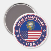 New Hampshire, New Hampshire sticker, Magneet (Voorkant / Achterkant)