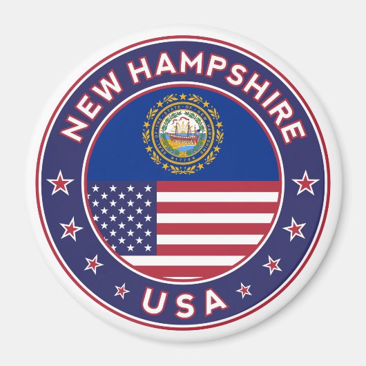 New Hampshire, New Hampshire sticker, Magneet (Voorkant)