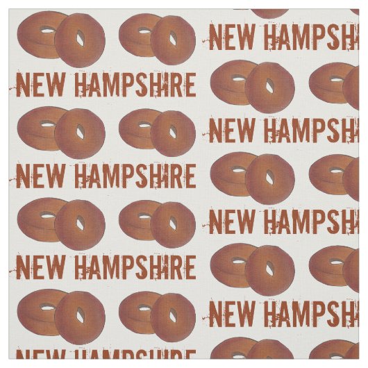 New Hampshire NH Apple Cider Donuts Doughnoten Foo Stof (Swatch)