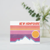 New Hampshire NH Granite State Souvenir Briefkaart (Staand voorkant)