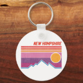 New Hampshire NH Granite State Souvenir Sleutelhanger (Voorkant)