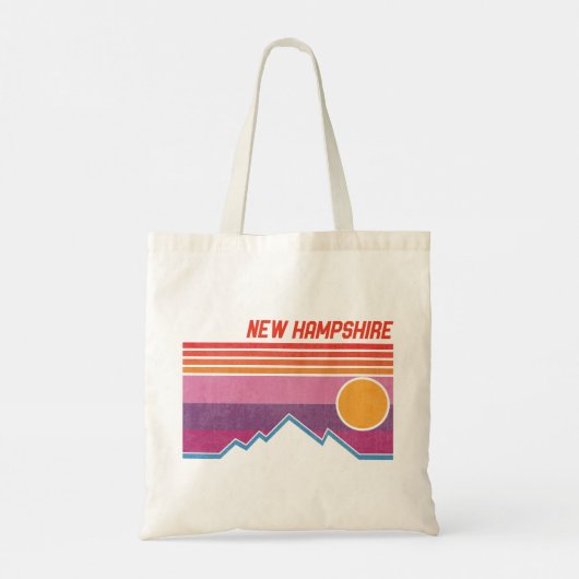  New Hampshire NH Granite State Souvenir Tote Bag (Achterkant)