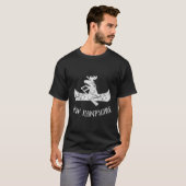 New Hampshire NH Grappige Moose kano T-shirt (Voorkant volledig)