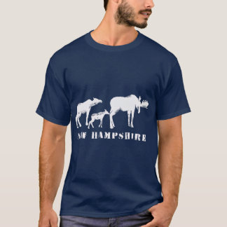 New Hampshire NH Moose Family T-shirt